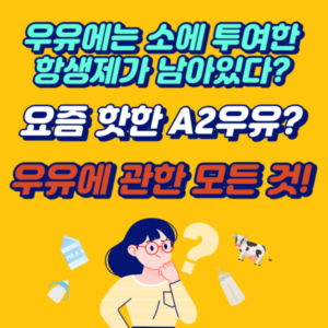 우유에는 소에 투여한 항생제 성분이 남아있다? 요즘 핫한 A2우유, 아기 우유에 관한 모든 것